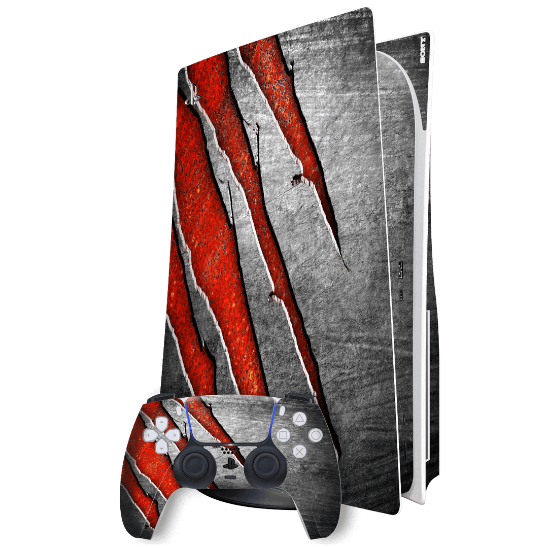 Playstation 5 (PS5) DISC Edition SIGNATURE MONSTER CLAW Skin Wrap Sticker Decal Cover Protector by EasySkinz | EasySkinz.com