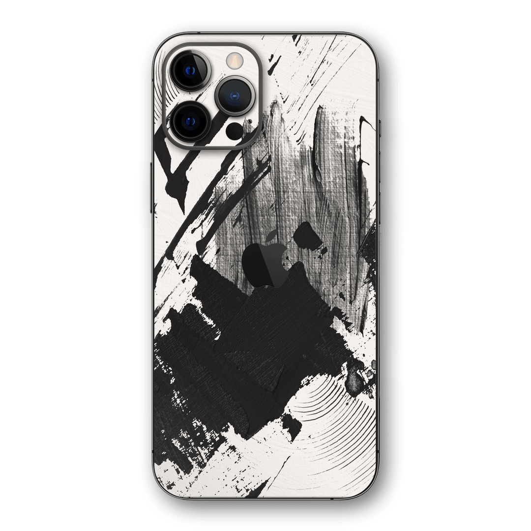 iPhone 12 PRO Print Printed Custom SIGNATURE Black and White Madness Skin Wrap Sticker Decal Cover Protector by EasySkinz | EasySkinz.com