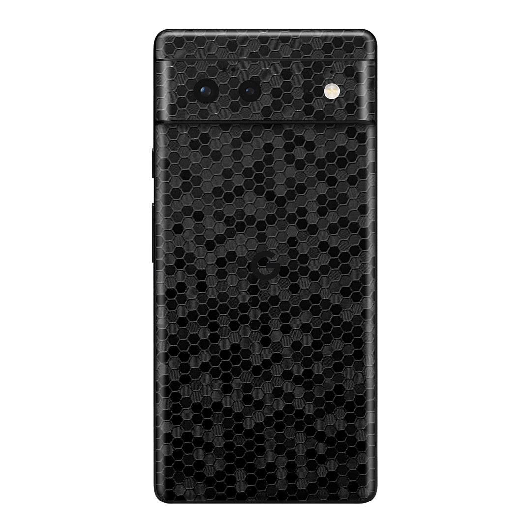 Google Pixel 6 Luxuria Black Honeycomb 3D Textured Skin Wrap Sticker Decal Cover Protector by EasySkinz | EasySkinz.com