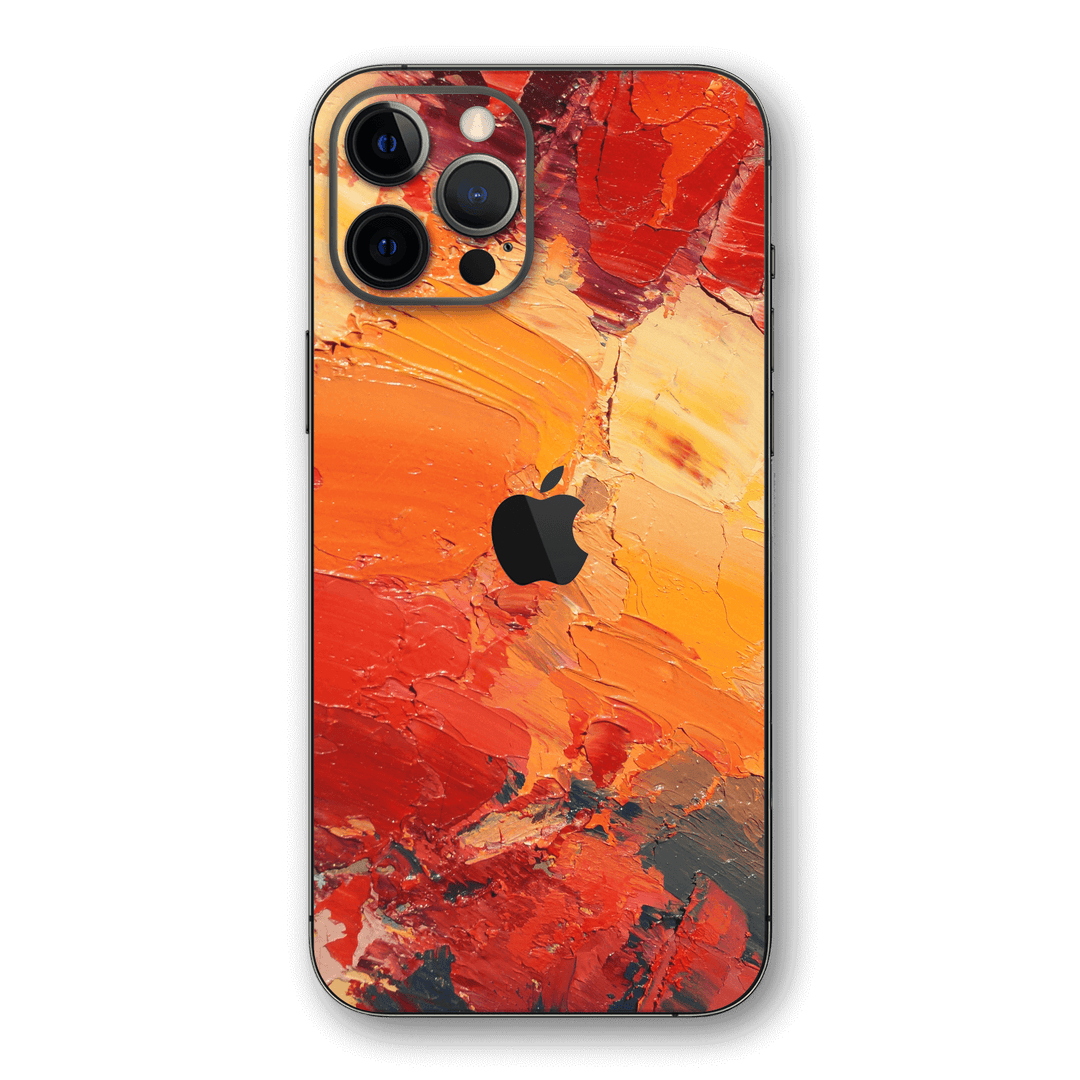 iPhone 12 PRO Print Printed Custom SIGNATURE Sunset in Oia Painting Skin Wrap Sticker Decal Cover Protector by EasySkinz | EasySkinz.com