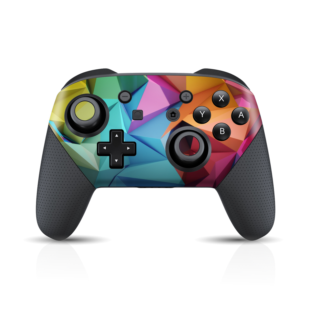 Nintendo Switch Pro Controller Print Printed Custom SIGNATURE ABSTRACT Geometry Skin Wrap Sticker Decal Cover Protector by EasySkinz