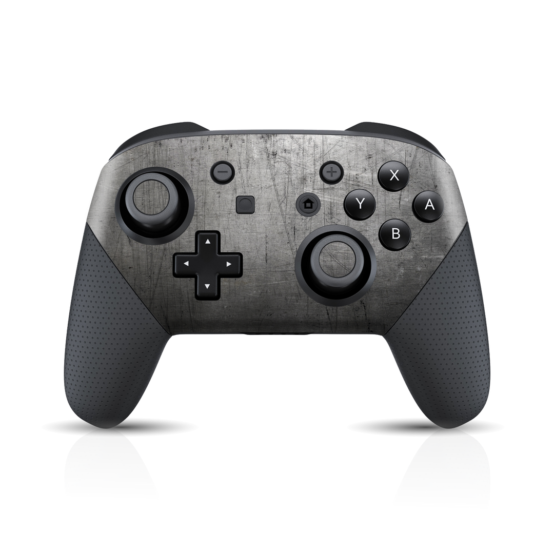Nintendo Switch Pro Controller Print Printed Custom SIGNATURE Industrial Scratched Metal Skin Wrap Sticker Decal Cover Protector by EasySkinz