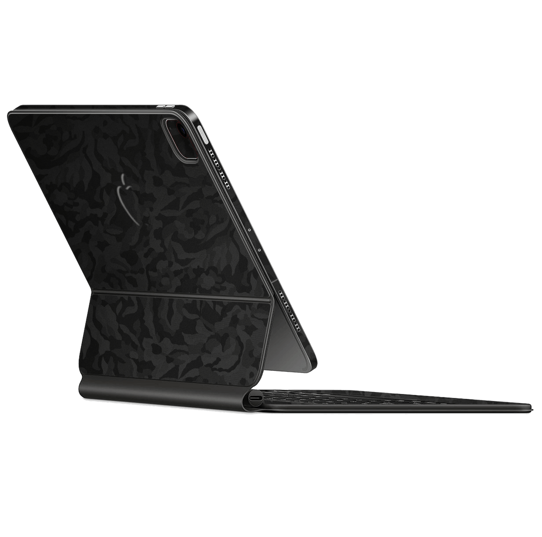 Magic Keyboard for iPad AIR (4th Gen, 2020) Luxuria Black 3D Textured Camo Camouflage Skin Wrap Sticker Decal Cover Protector by EasySkinz | EasySkinz.com