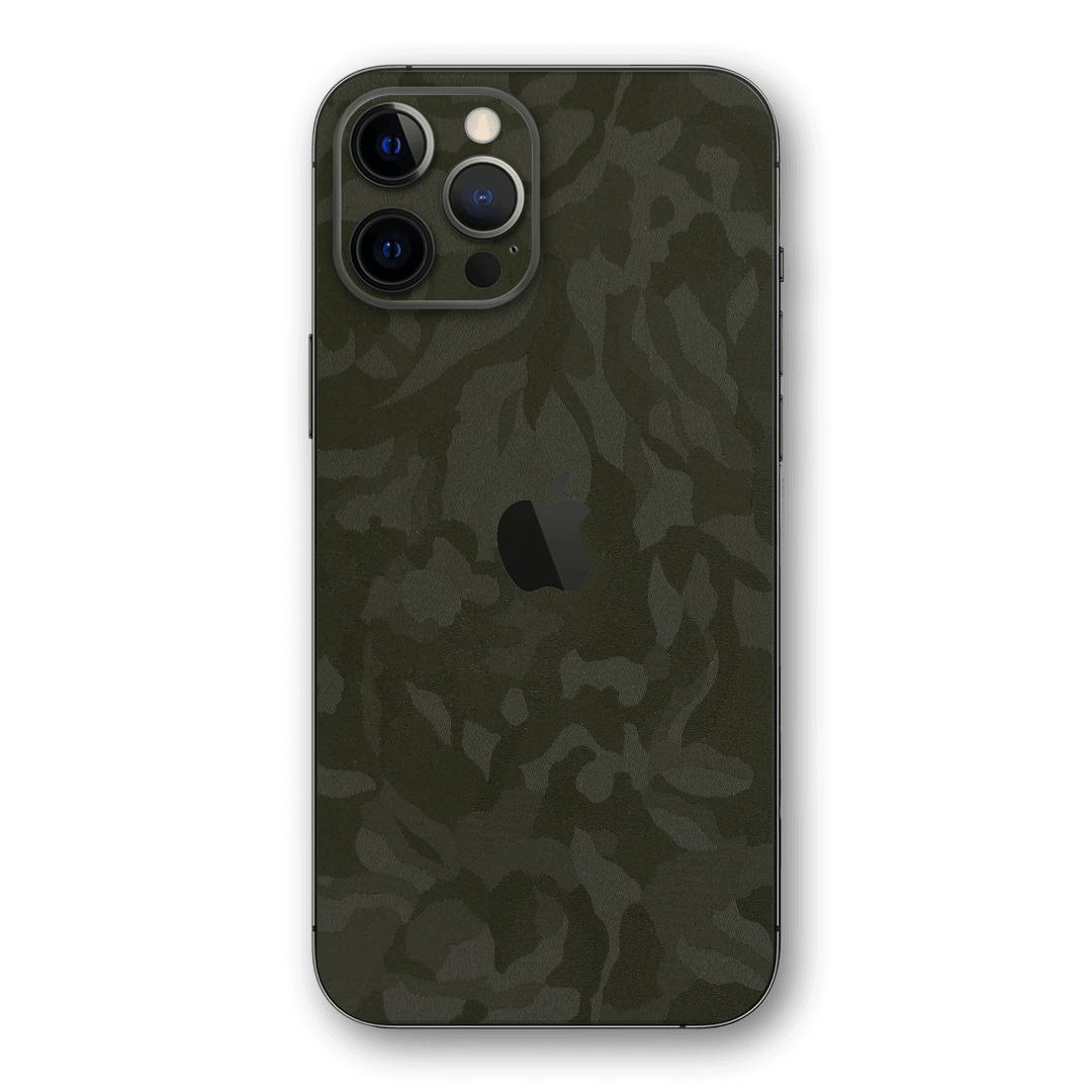 iPhone 12 PRO Luxuria Green 3D Textured Camo Camouflage Skin Wrap Decal Protector | EasySkinz