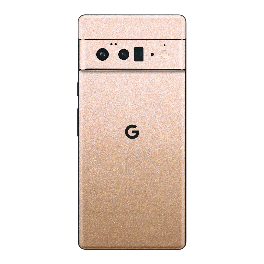Google Pixel 6 Pro Luxuria Rose Gold Metallic Skin Wrap Sticker Decal Cover Protector by EasySkinz | EasySkinz.com